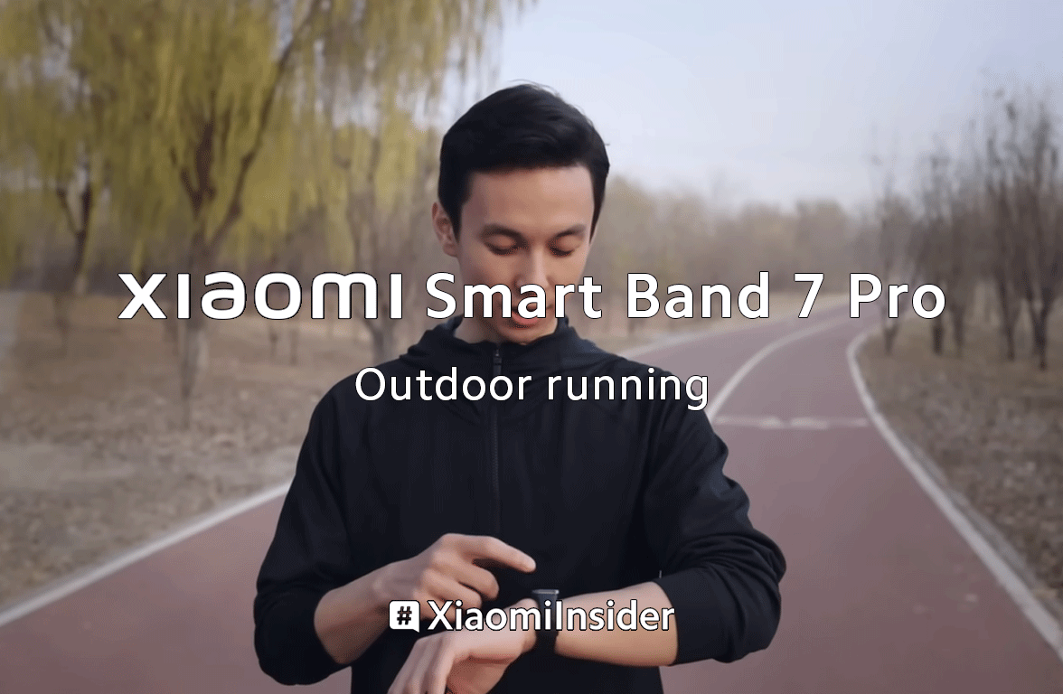 Outdoor running with Xiaomi Smart Band 7 Pro